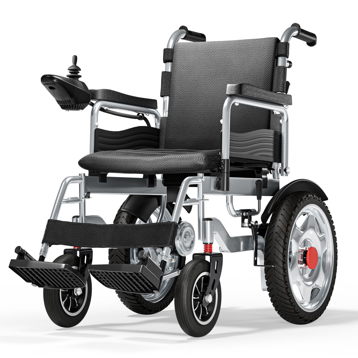 Foldable Electric Wheelchair for Adults, Portable Motorized Power Chair, Up to 25 Mile Range