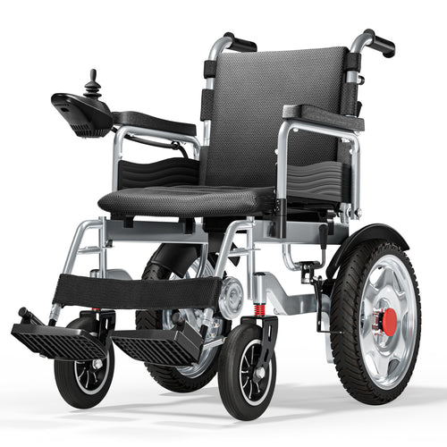 Foldable Electric Wheelchair for Adults, Portable Motorized Power Chair, Up to 25 Mile Range